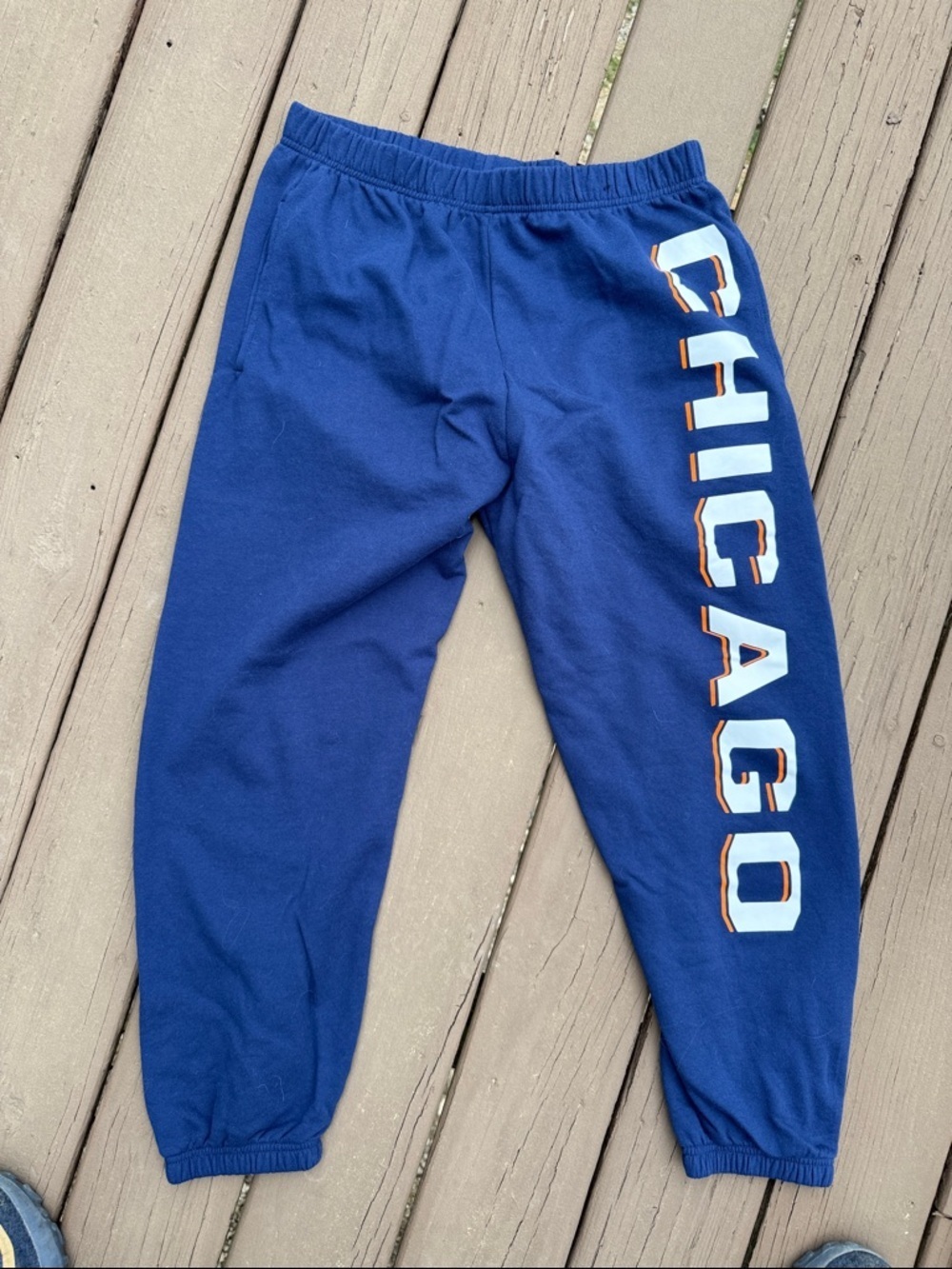 Navy 'Chicago' Men's Sweatpants - Graphic Joggers size XL